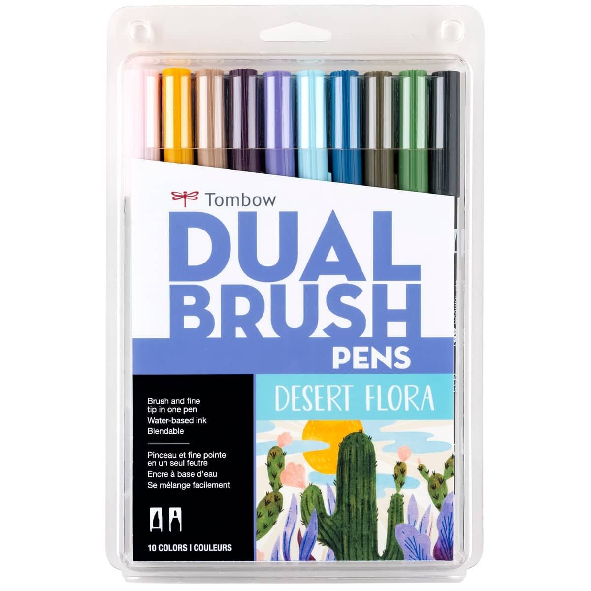 34 Double Tip Brush Pens Art Markers Artist Fine & Brush Pen