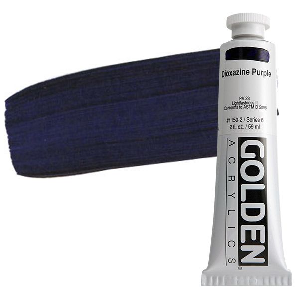 GOLDEN Heavy Body Acrylic 2 oz Tube - Dioxazine Purple