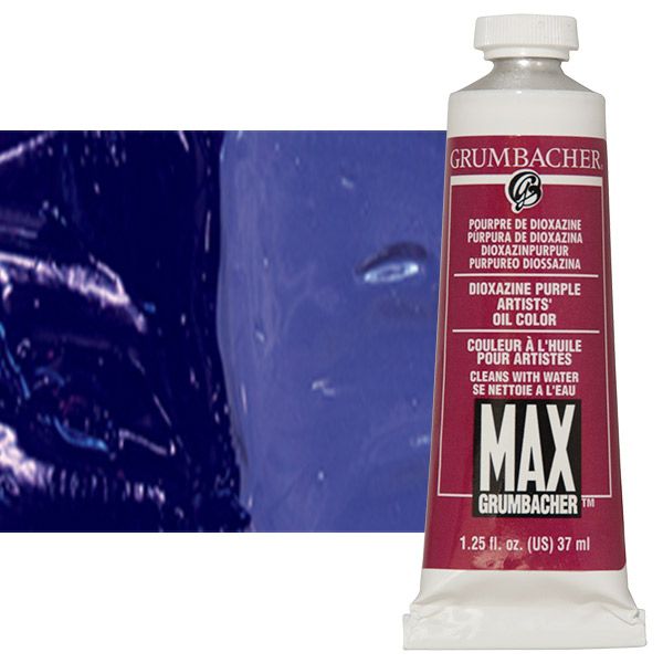 MAX Water-Mixable Oil Color 37 ml Tube - Dioxazine Purple