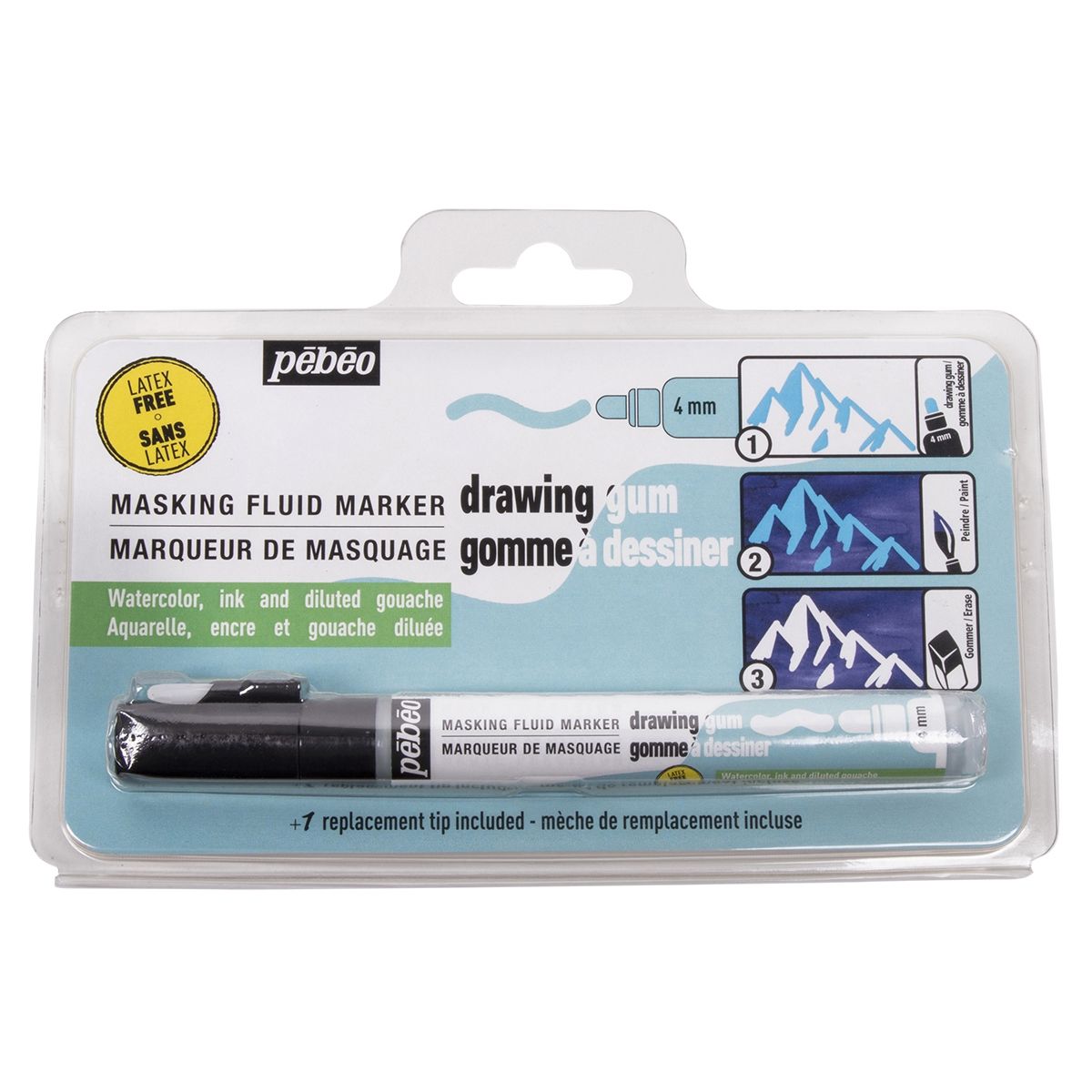 Latex-Free Drawing Gum Marker 4mm