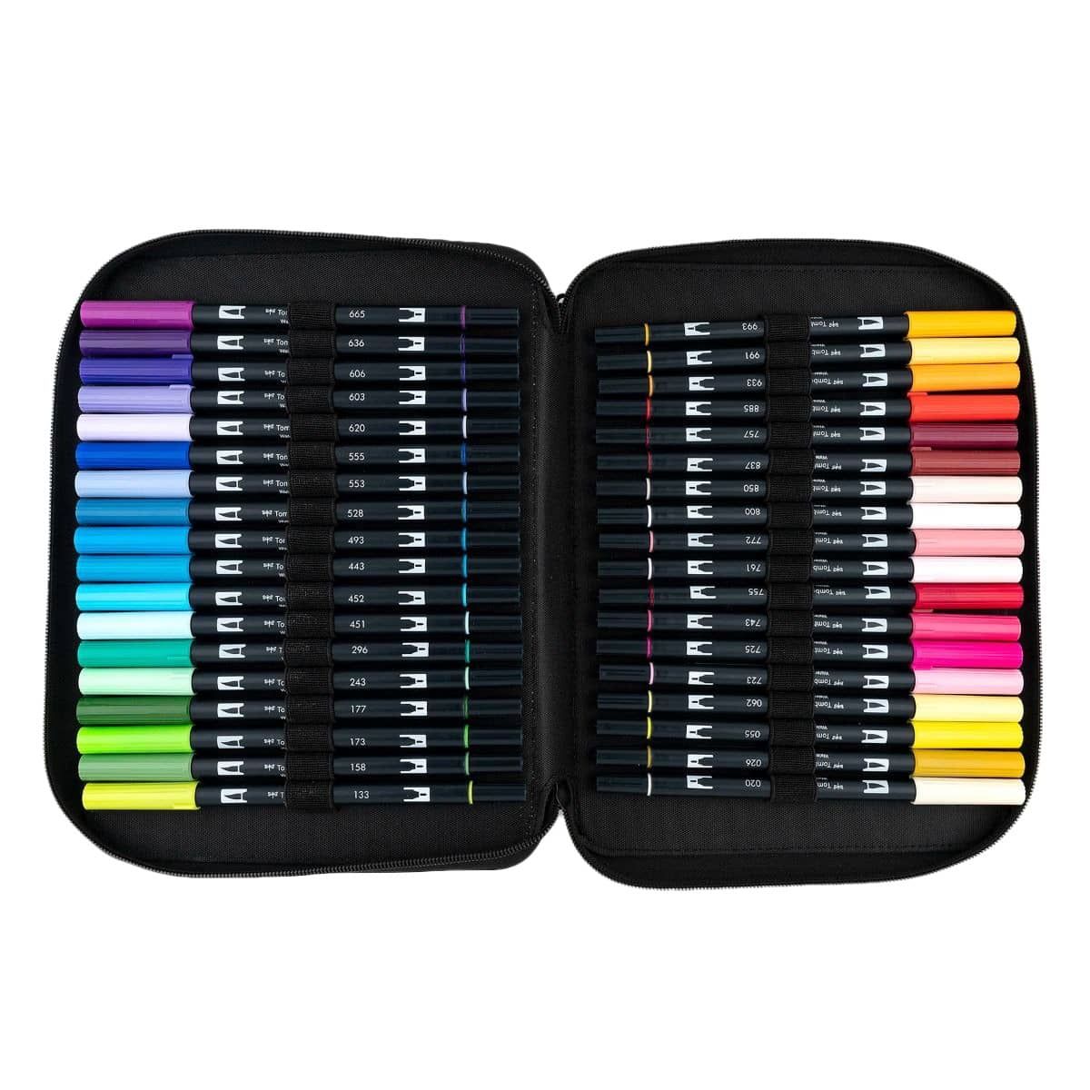 54 WATERCOLOR REAL BRUSH PEN SET + TUTORIAL PAD