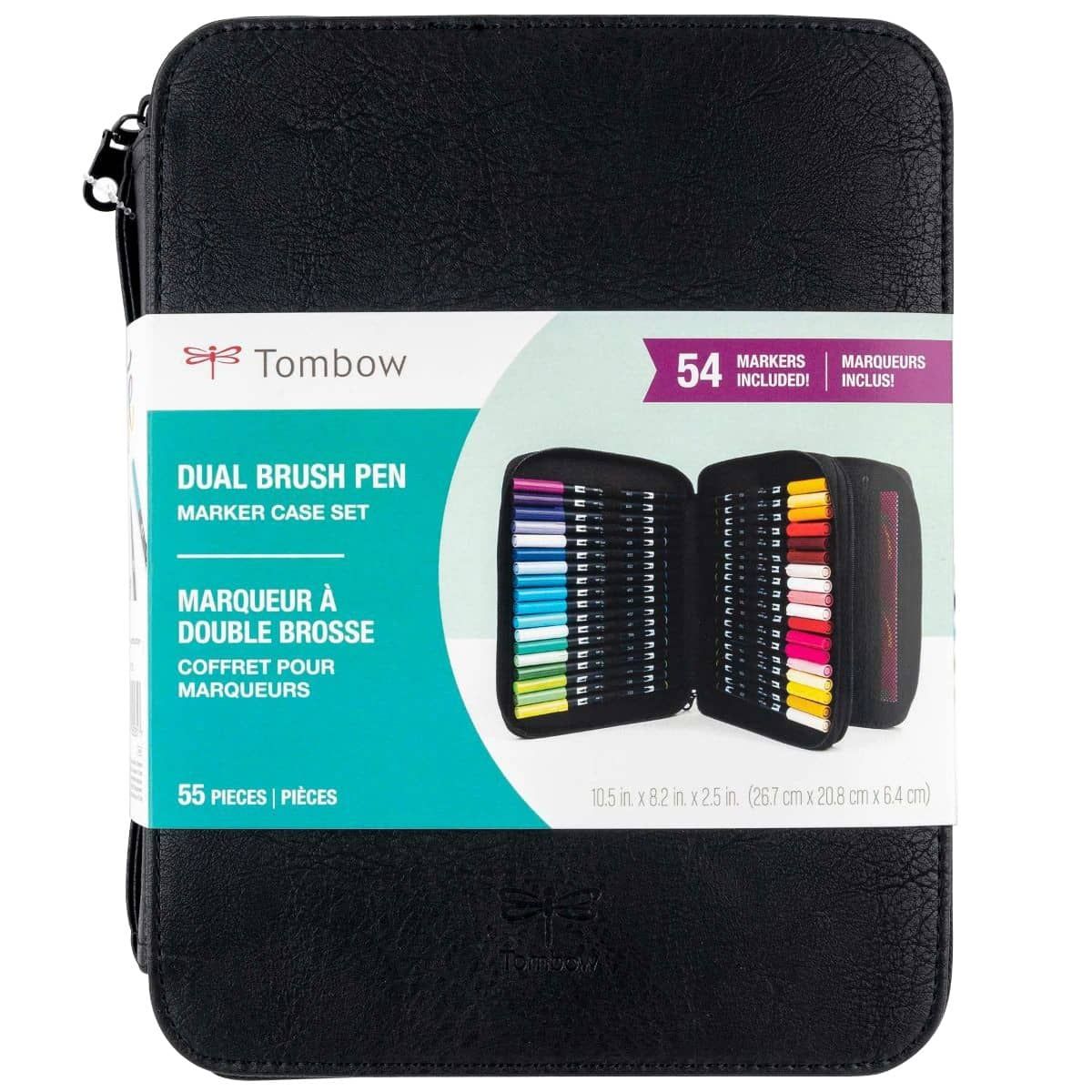 108-Piece Dual Brush Pen Set by Tombow - Complete Marker Collection in  Portable Case