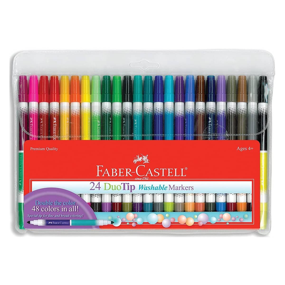 24 Colored Washable Premium Crayons Coloring Set for Kids
