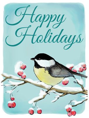 Holiday Holidays Bird on Branches - Art eGift Card