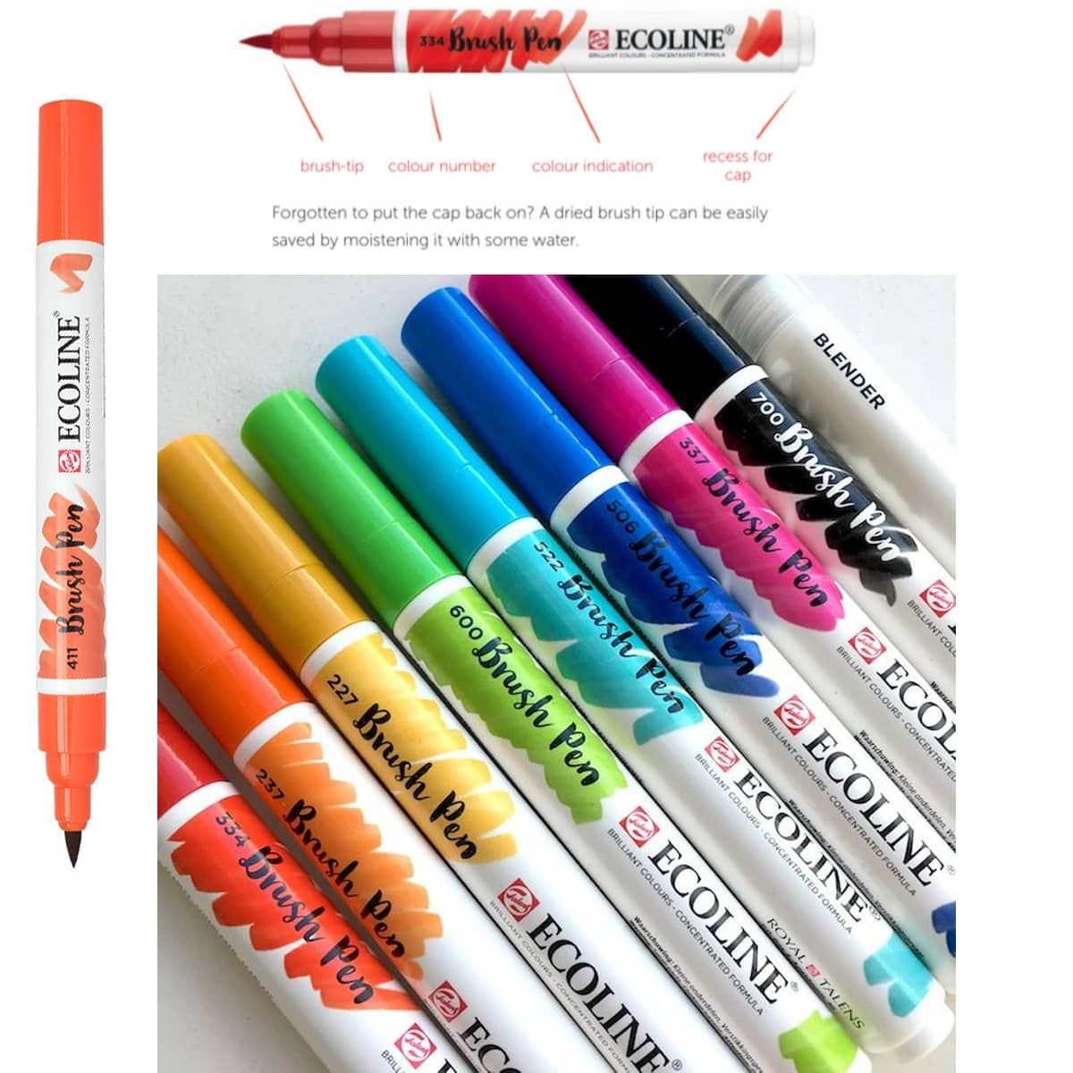 TN- ECOLINE BRUSH PEN SET 5