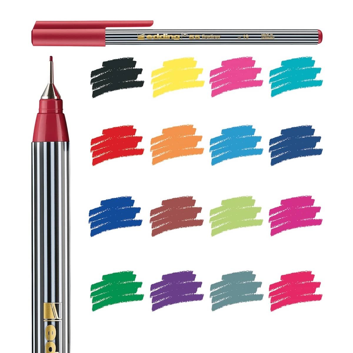 Fineliner Color Chart