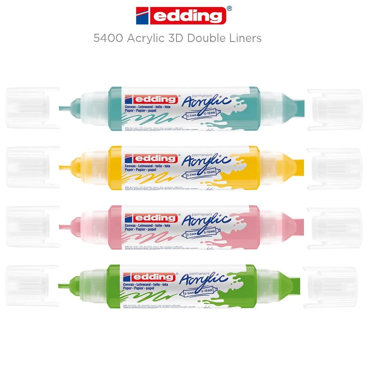 Edding 5400 Acrylic 3D Double Liners Jerry's Artarama