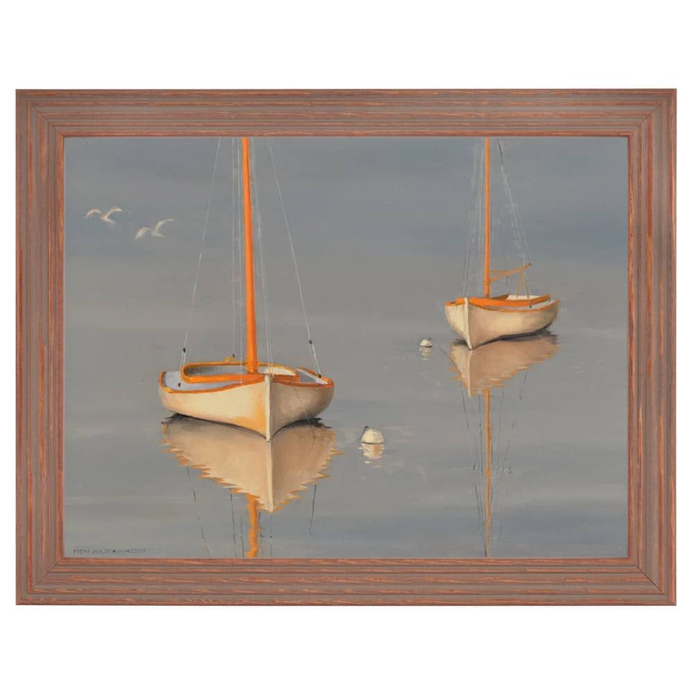 Edisto Isle Frames artwork, Winter Cat Boats by AlexanderR