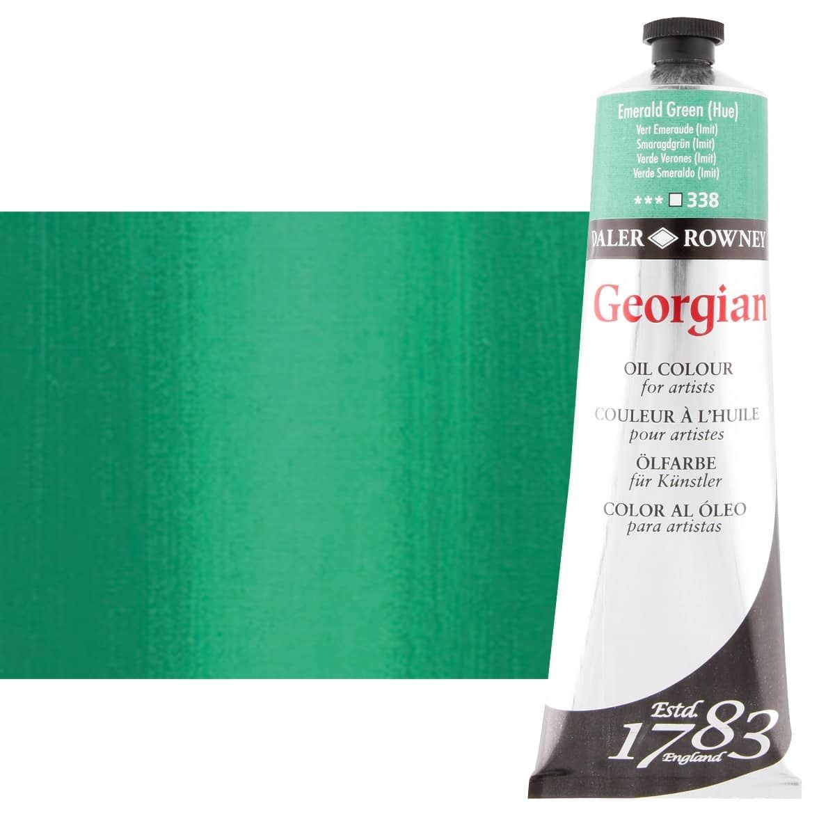 Daler-Rowney Georgian Oil Color 225ml Tube - Emerald Green Hue