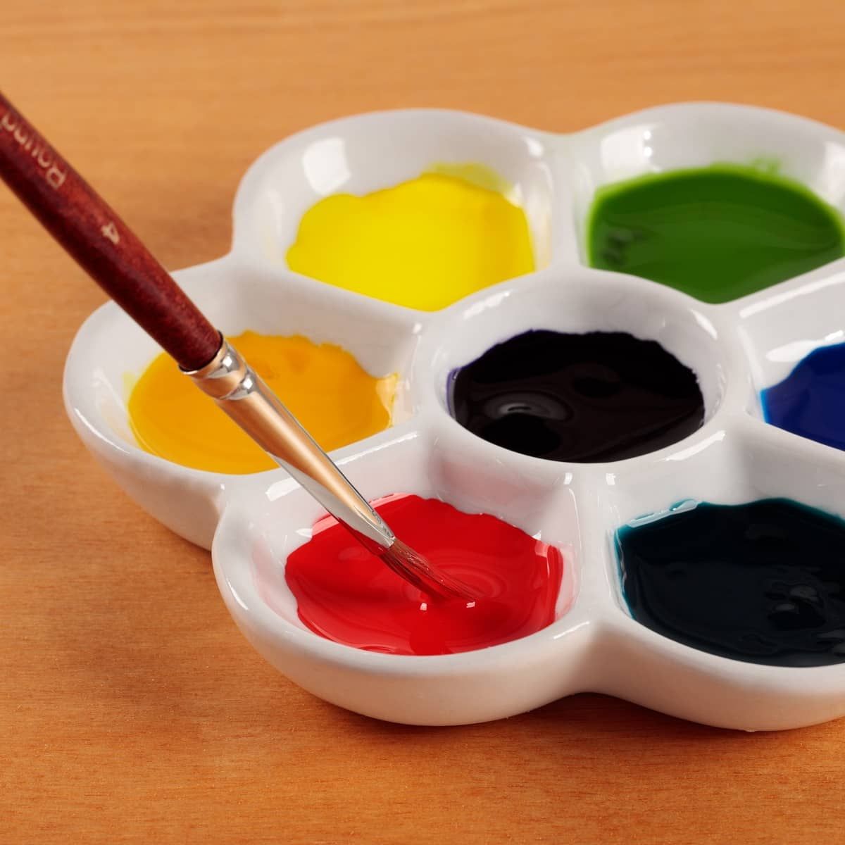 English Glazed Porcelain Palettes