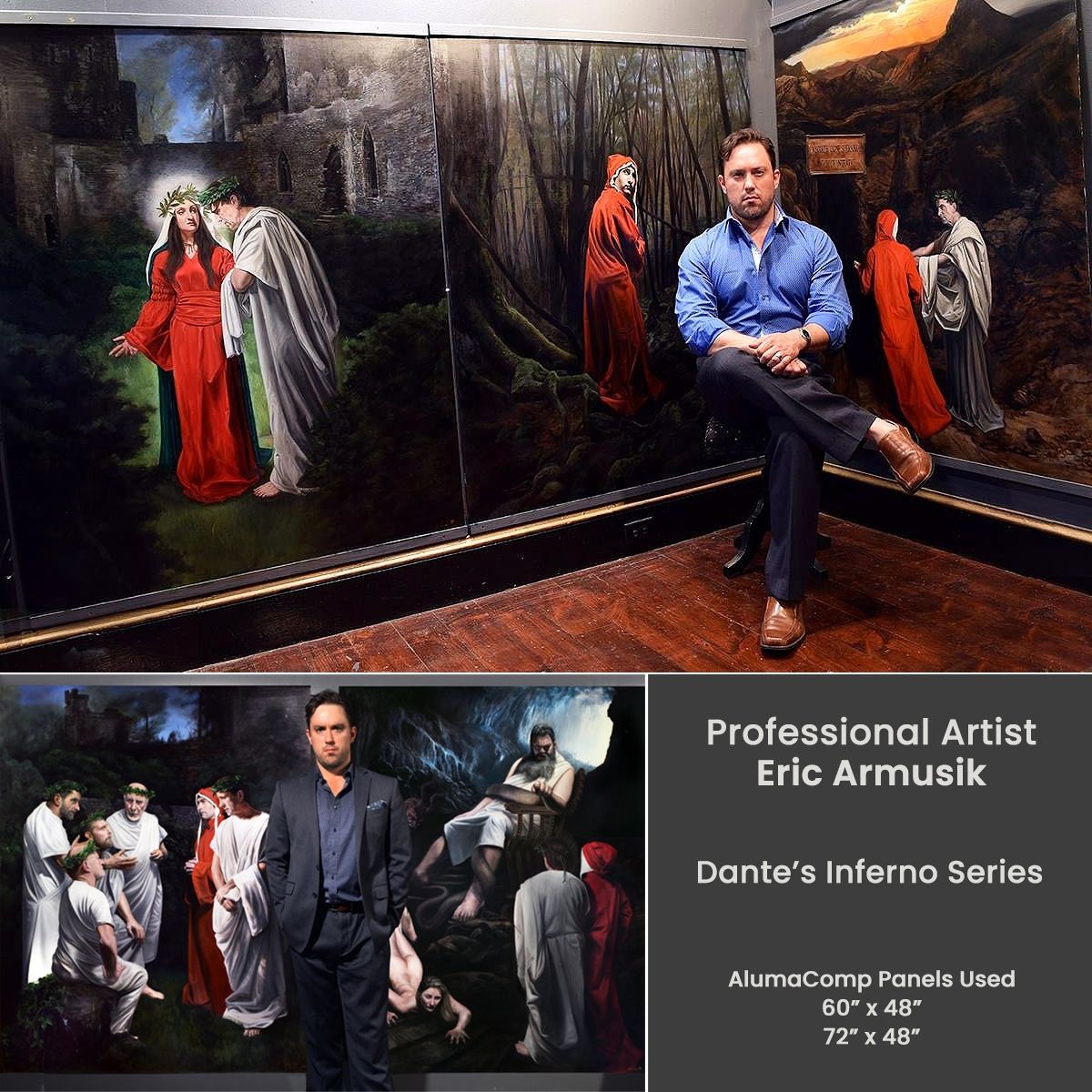 Professional Artist Eric Armusik, Dante's Inferno Series