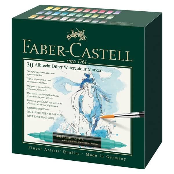 Albrecht Durer Watercolor Markers Set Of 30 Colors, Faber-Castell