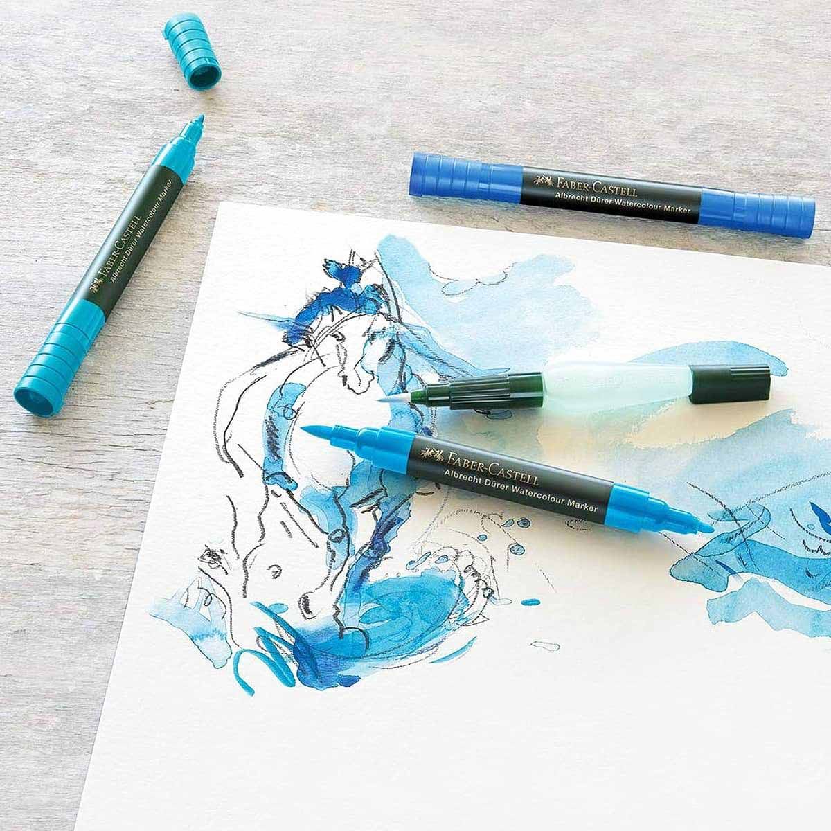 A Review of Albrecht Dürer Watercolor Markers Made by Faber Castell &  Livestream Replay – The Frugal Crafter Blog