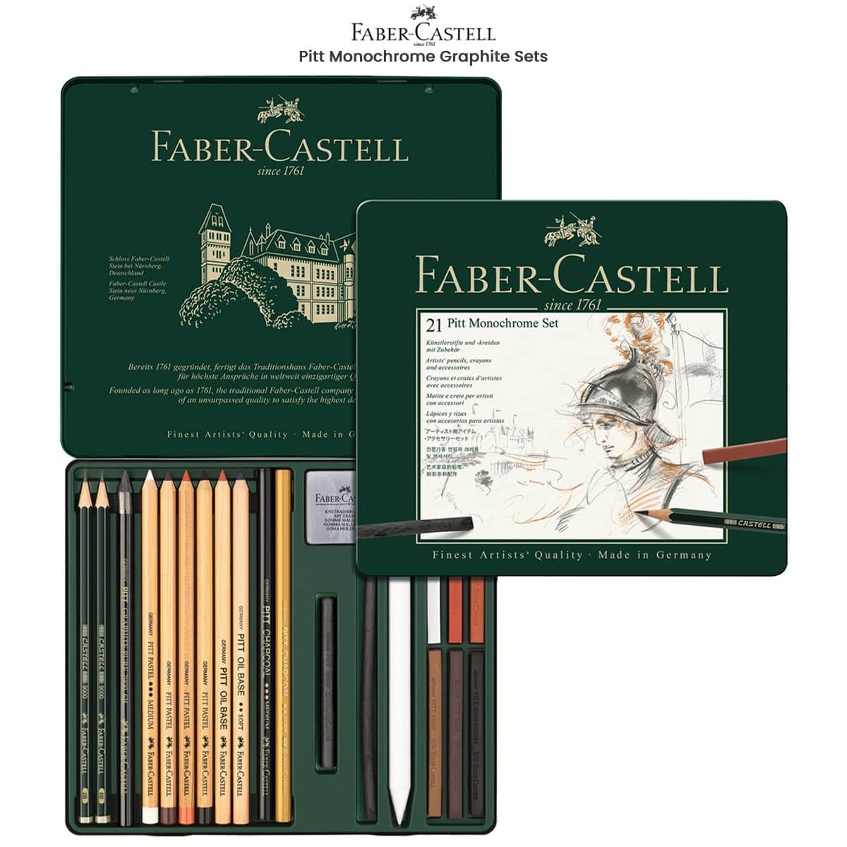 Faber-Castell Pitt Monochrome Graphite Sets