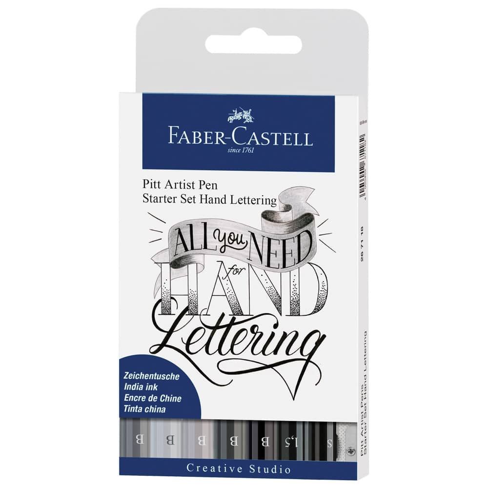 Faber-Castell PITT Artist Hand Lettering Set of 8 Gray colors