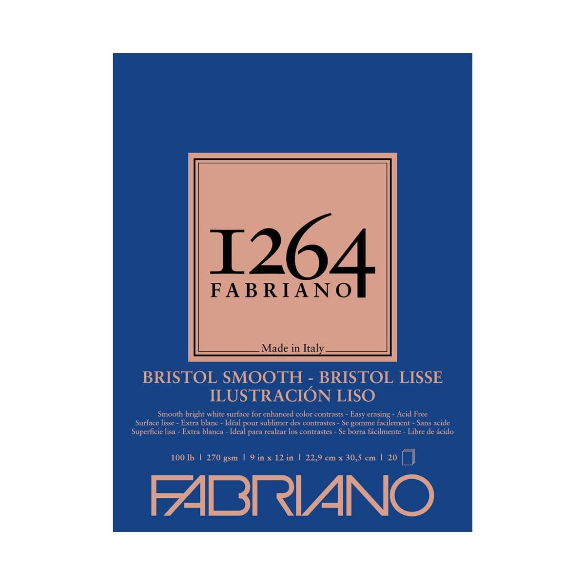 Fabriano 1264 Bristol Smooth Pad - 9x12