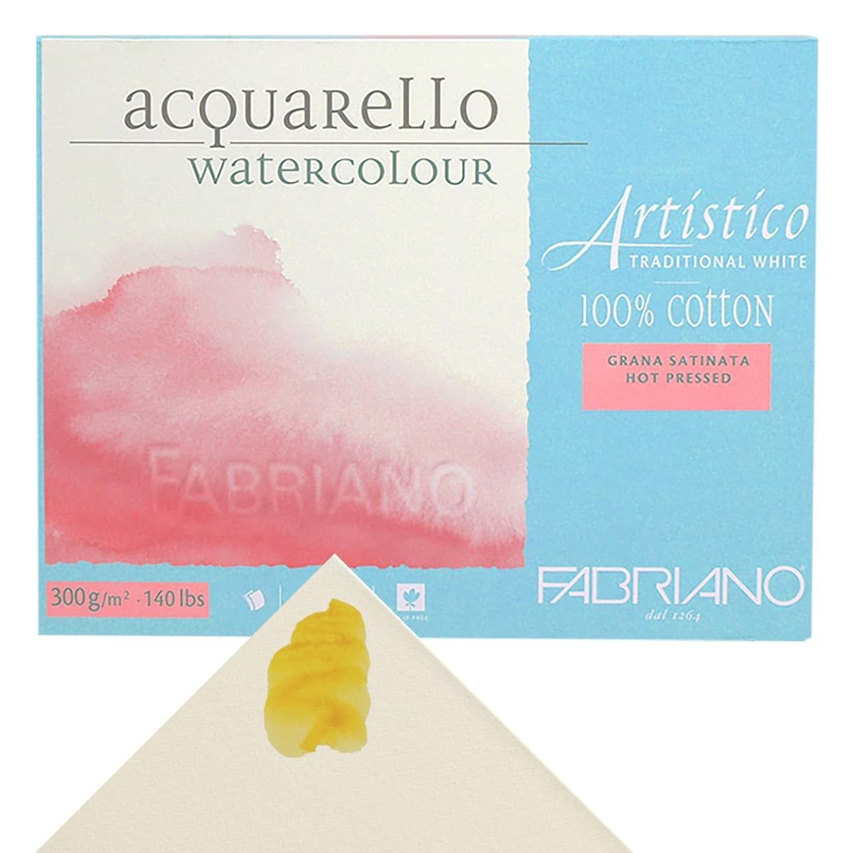Fabriano Artistico Watercolor Block, 25 sheets, 5 x 7