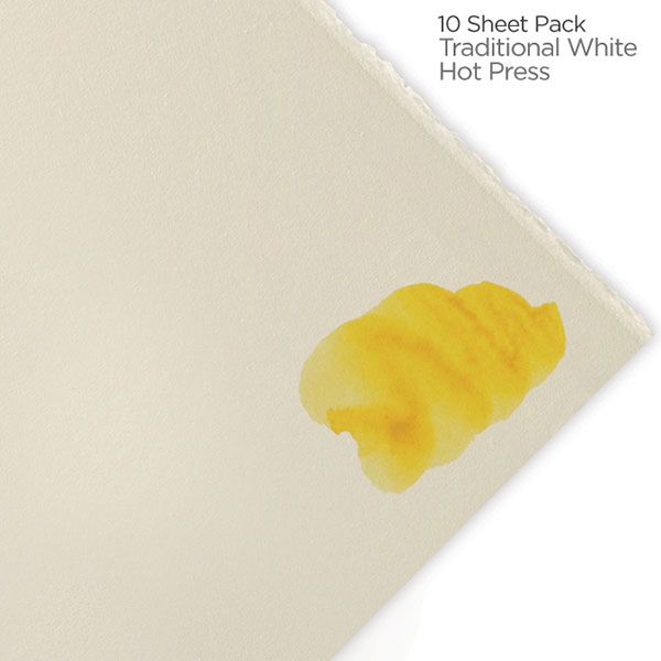 300 lb. Hot Press 10-Pack 22x30" - Traditional White 