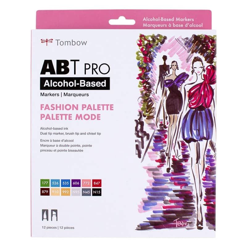 Tombow ABT PRO Marker Set Of 12 Fashion Colors