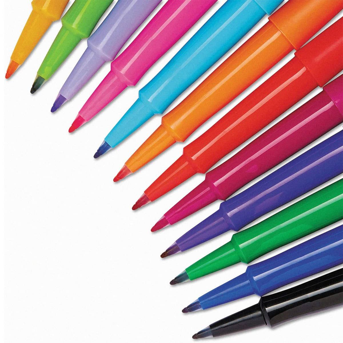 Paper Mate Flair Pen Set of 12, Fashion Colors Jerry's Artarama