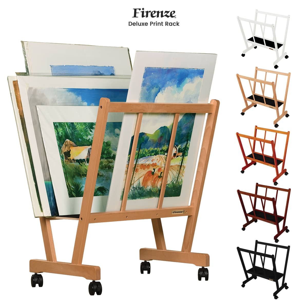 Creative Mark Folding Wood Large Print Rack - Perfect for Display of  Canvas, Art, Prints, Panels, Posters, Art Gallery Shows, Storage Racks