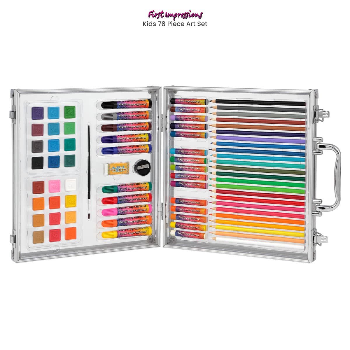 Professional Art Set 85 Piece with Drawing Pads, Deluxe Art Kit in