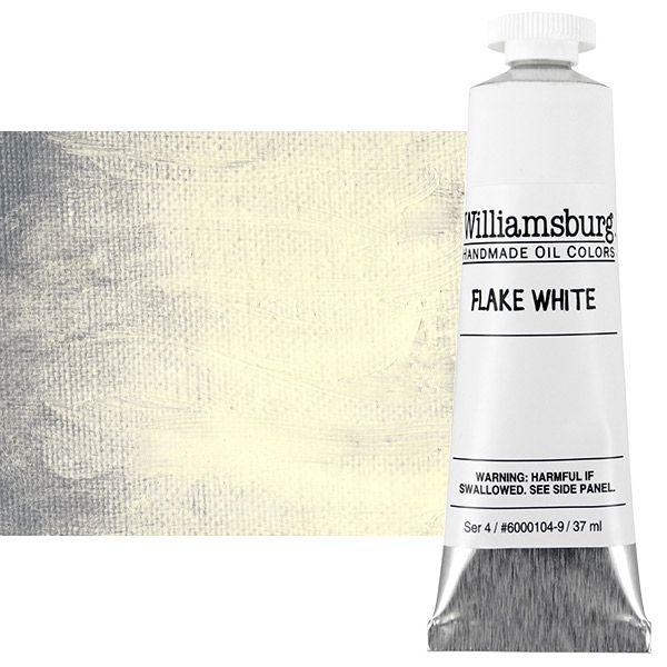 Williamsburg Handmade Oil Paint Flake White (LeadBased), 37ml Tube