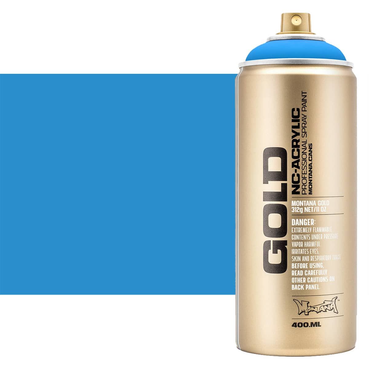 Montana GOLD Acrylic Professional Spray Paint 400 ml Flame Blue