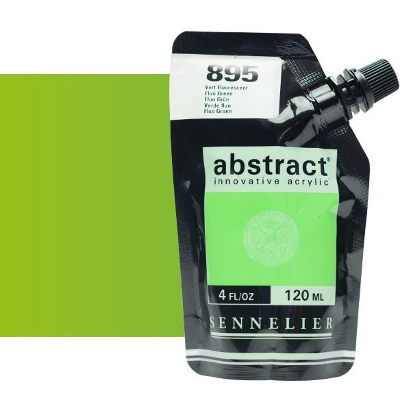 Sennelier Abstract Acrylic Fluorescent Green 120ml 