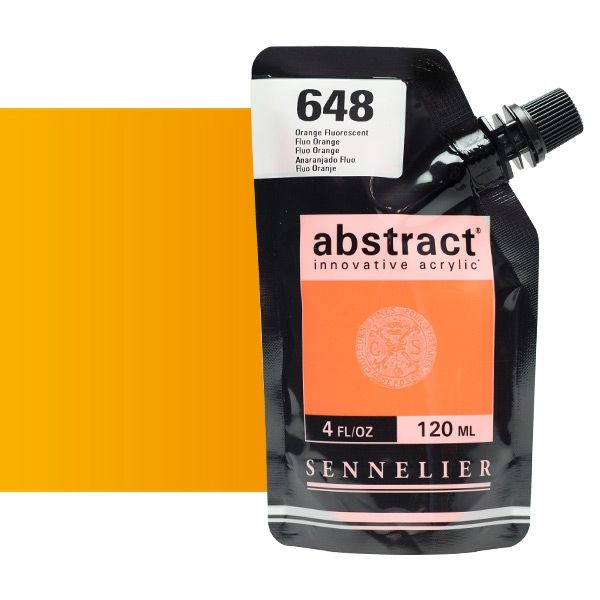 Sennelier Abstract Acrylic Fluorescent Orange 120ml
