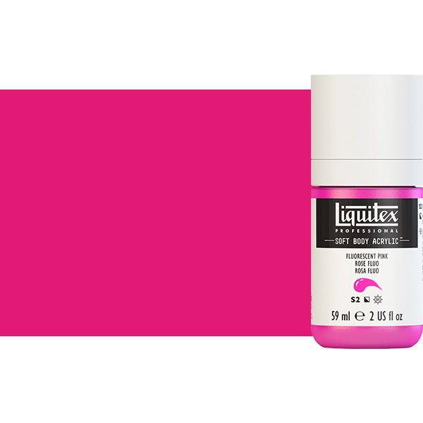 Liquitex Professional Soft Body Acrylic 2oz Fluorescent Pink