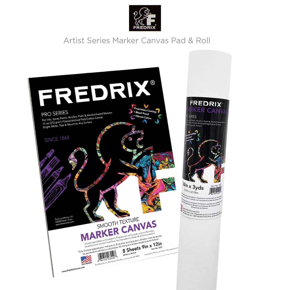 Fredrix Black Canvas Pads