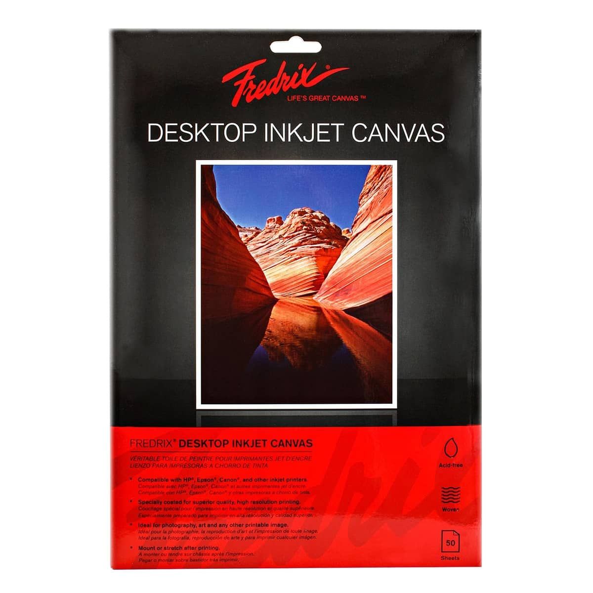 13X19 In - Fredrix InkJet Canvas 50Sheet Pack 
