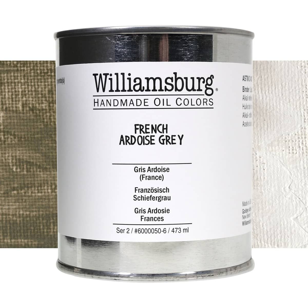 Williamsburg Handmade Oil Paint French Ardoise Grey, 473ml Can