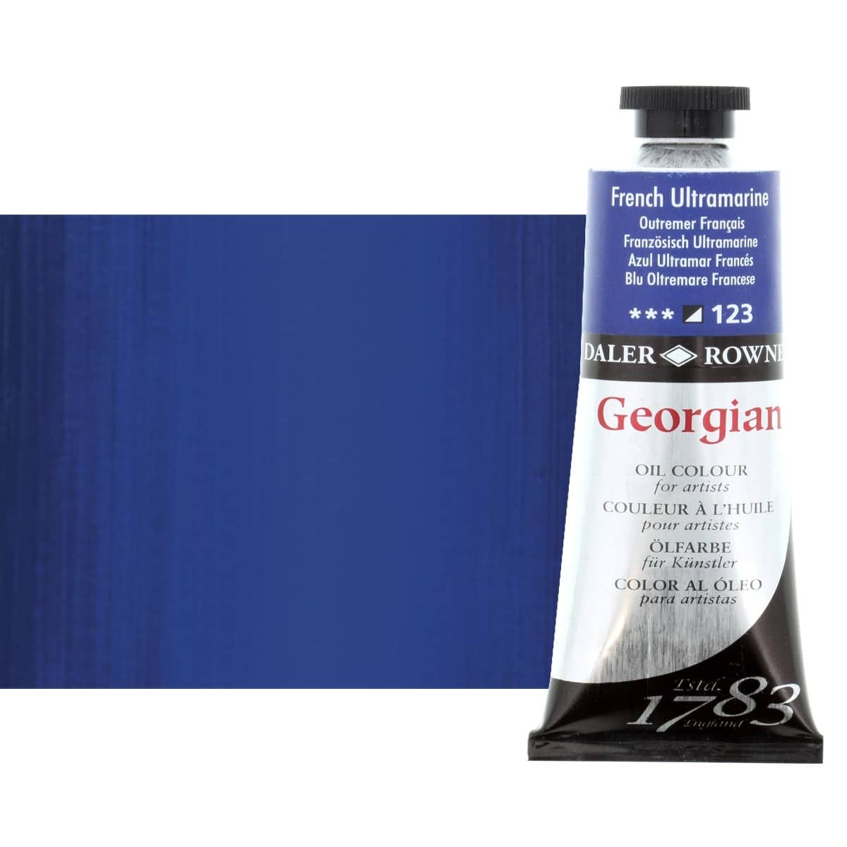 Daler-Rowney Georgian Oil Color 75ml Tube - French Ultramarine Blue