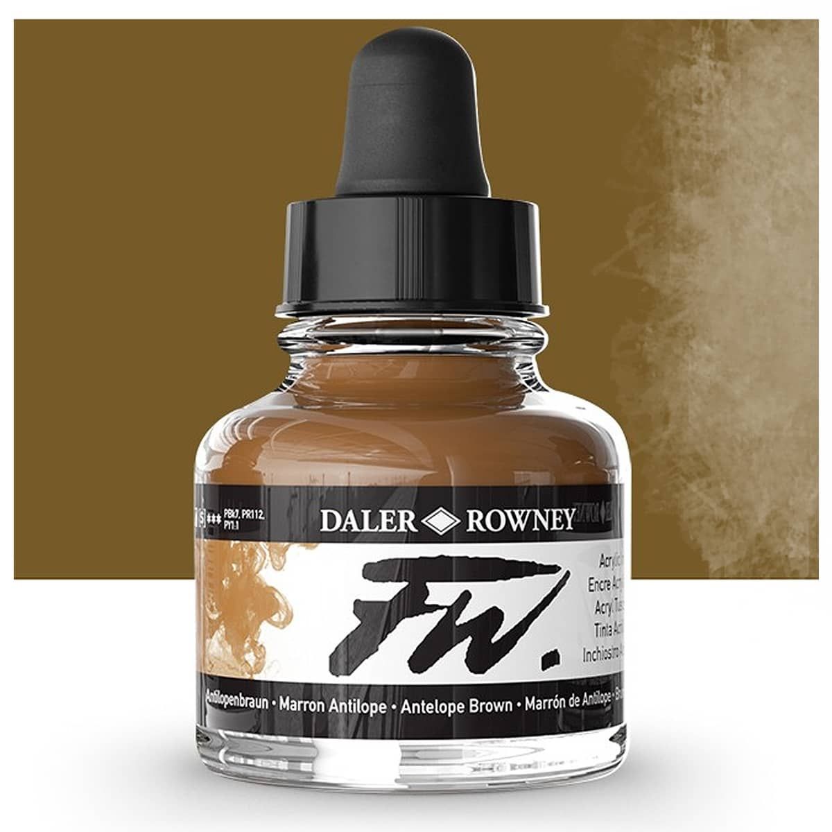  Daler-Rowney FW Acrylic Ink Bottle 3-Color Starter Set with  Empty Marker - Acrylic Set of Drawing Inks for Artists and Students - Art  Ink Calligraphy Set - Permanent Calligraphy Ink