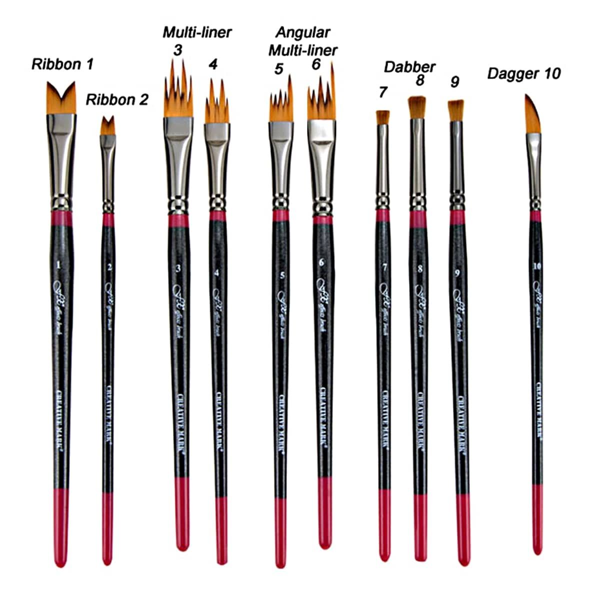 Creative Mark FX Effects Taklon Brush (Set of 10) Jerry's Artarama