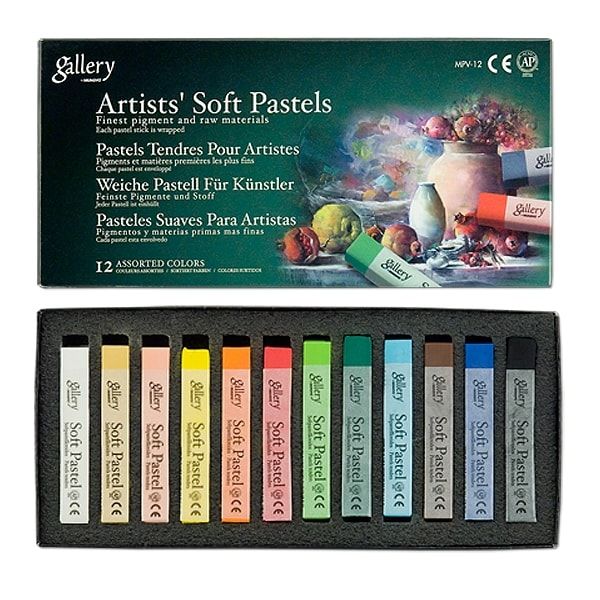 Artists' Soft Pastel Squares Set of 12 Basic