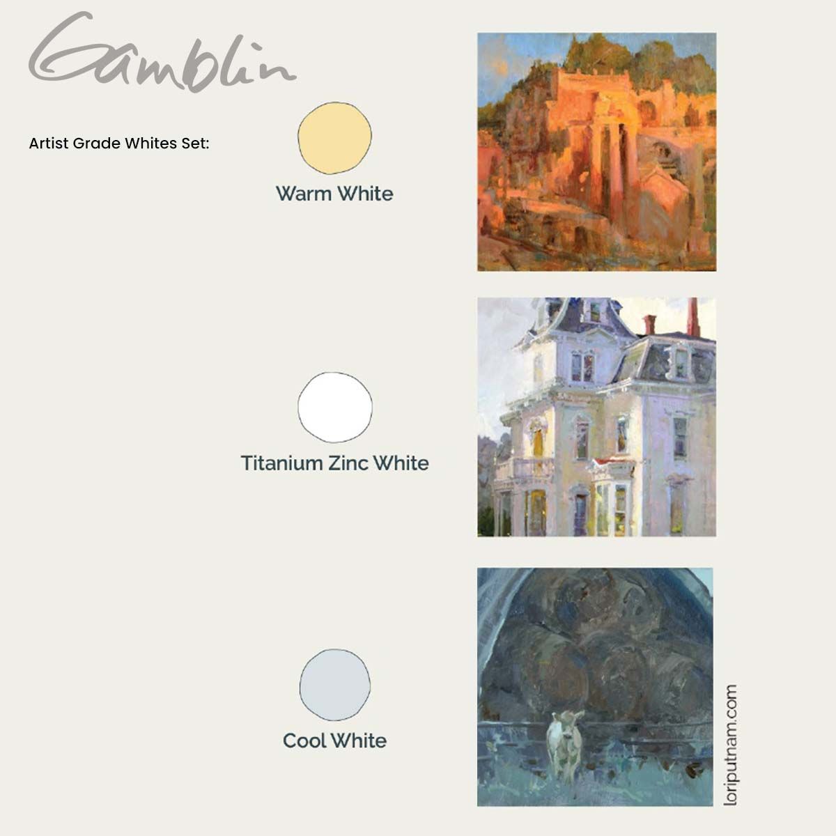 Used to temperature match the light in your painting for true-to-life mixtures