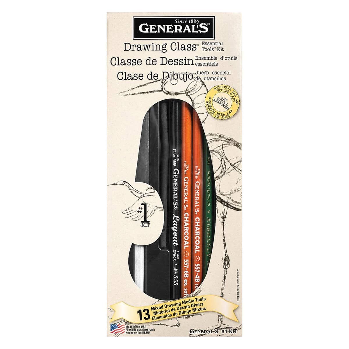 General's Drawing Class Essential Tools Kit #1