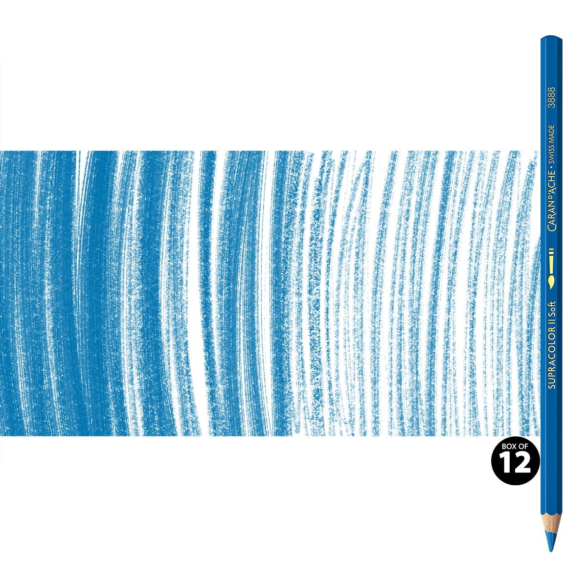 Supracolor II Watercolor Pencils Box of 12 No. 370 - Gentian Blue