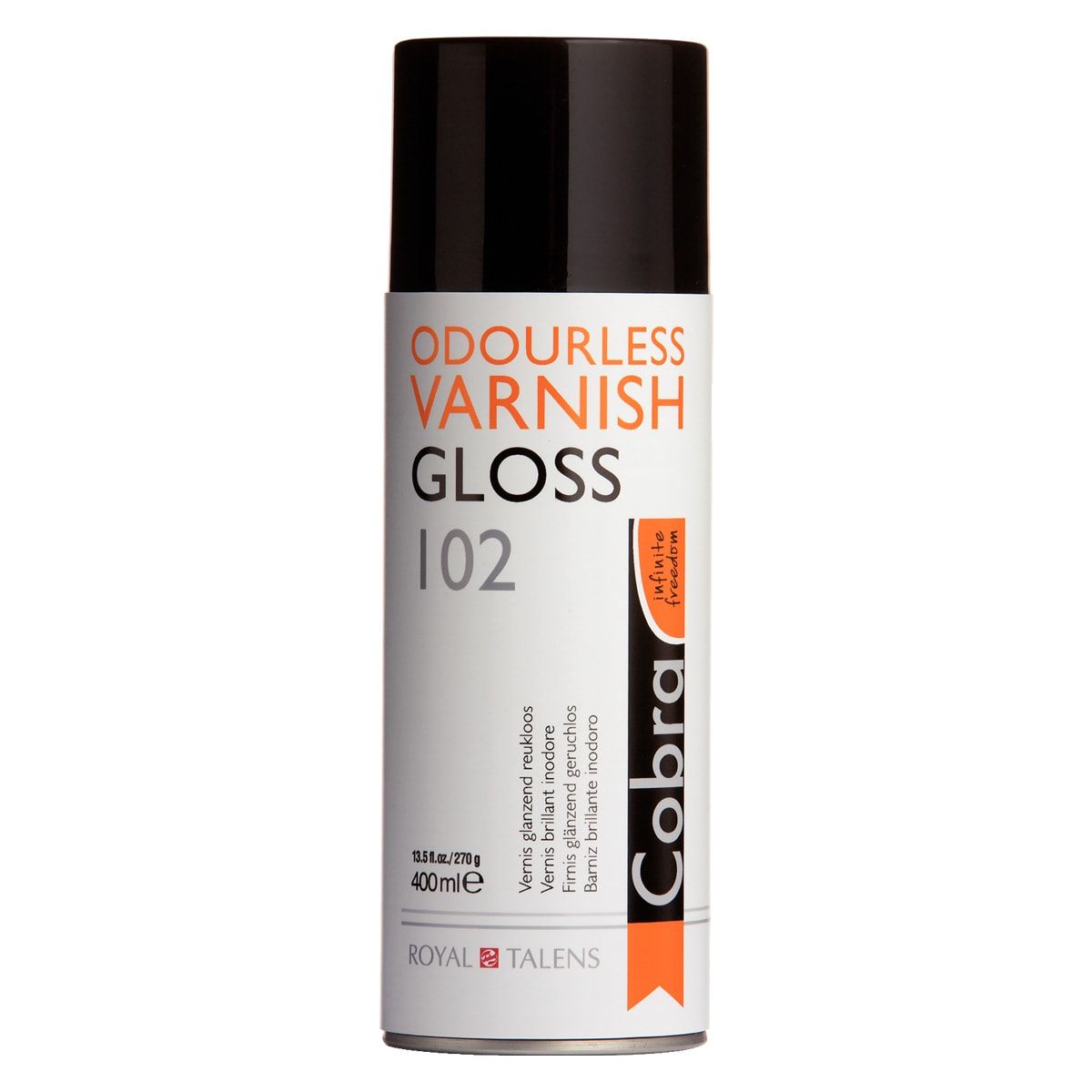 Cobra Water-Mixable Oil Spray Varnish - Gloss, 400ml Can