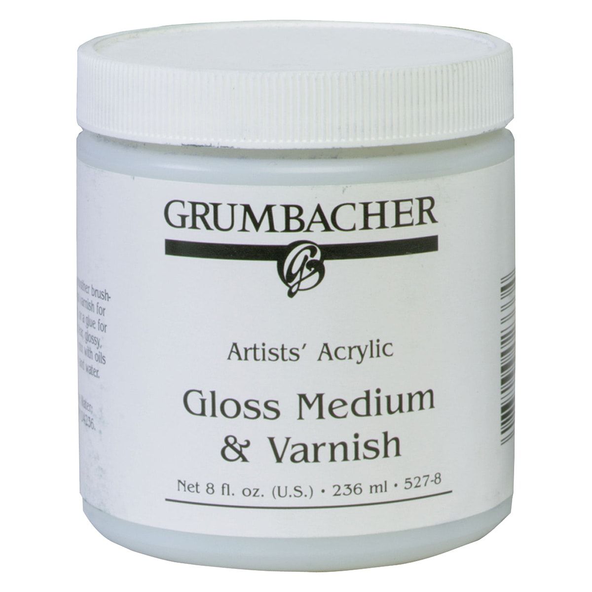 Grumbacher Acrylic Medium - Gloss Medium & Varnish, 8 oz