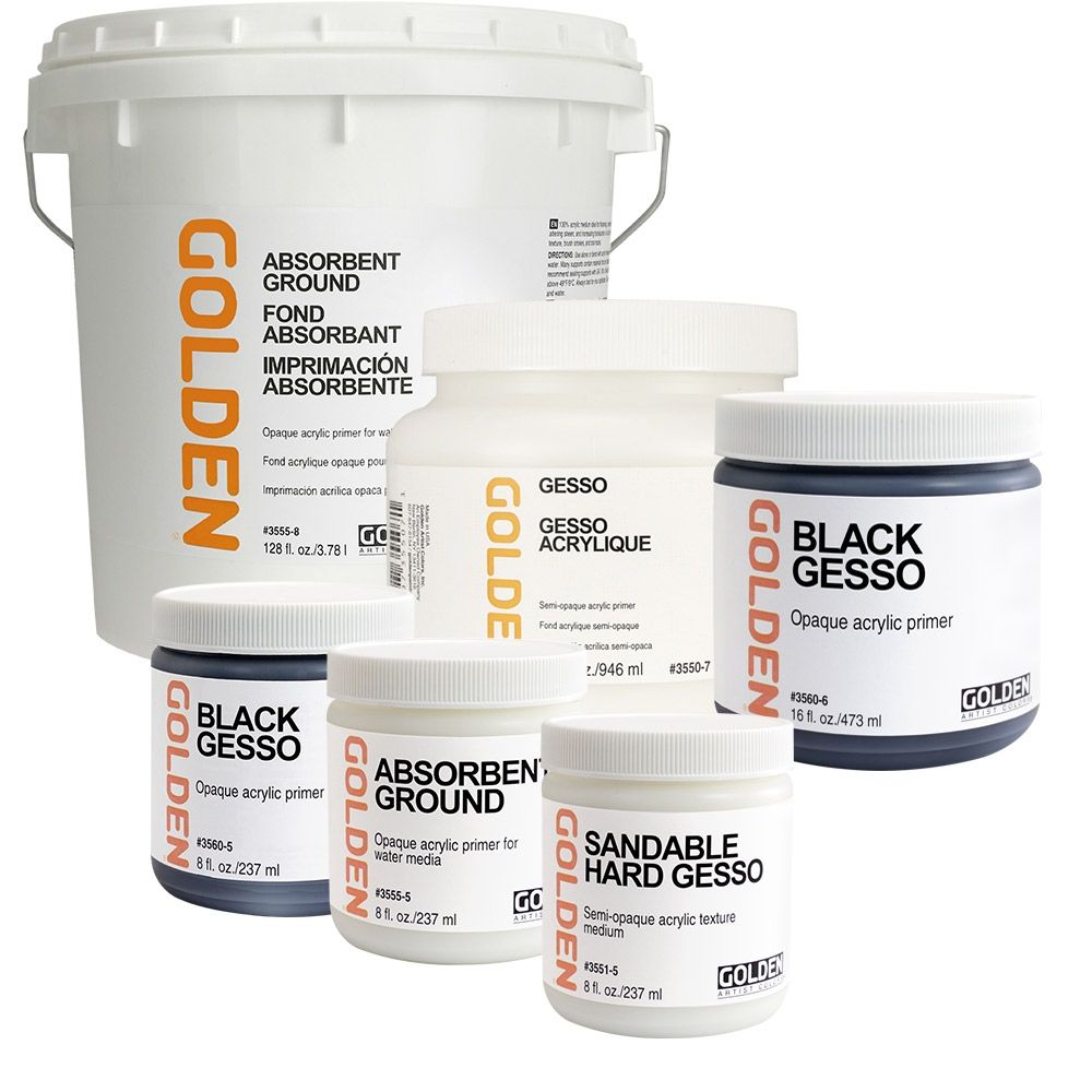 Golden Artist Colors Acrylic Gesso: Gallon Gesso Black - Wet Paint Artists'  Materials and Framing