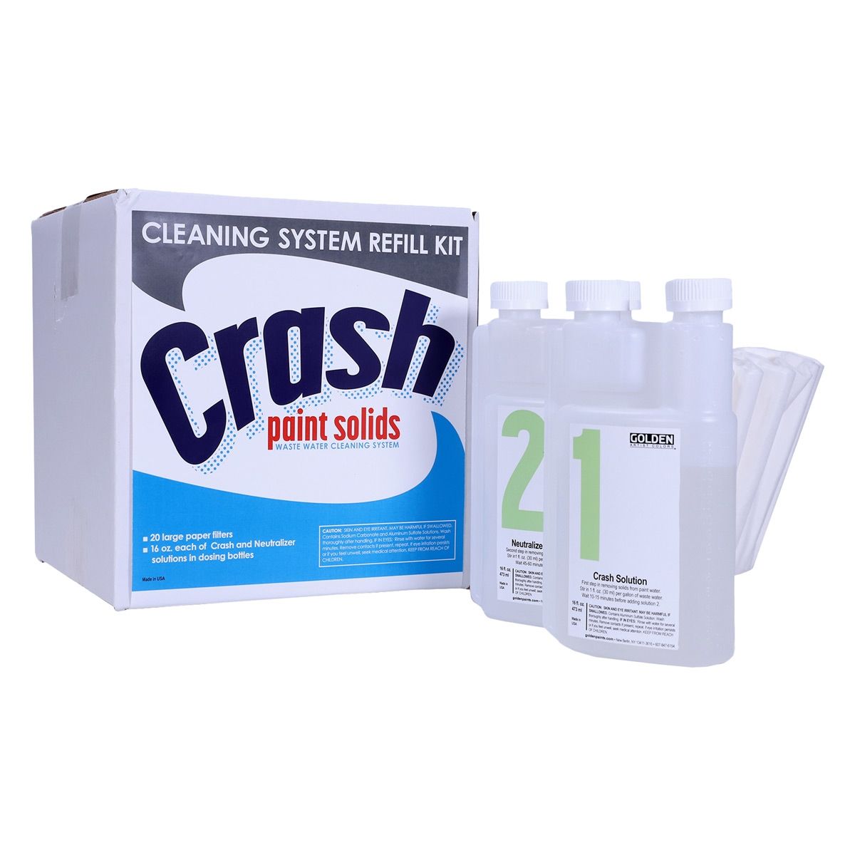 GOLDEN Crash Paint Solids - 16oz Water Waste Refill Kit