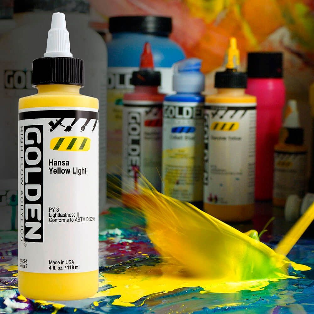 Golden High Flow Acrylic 1oz Transparent 10 Color Set - The Paint Chip