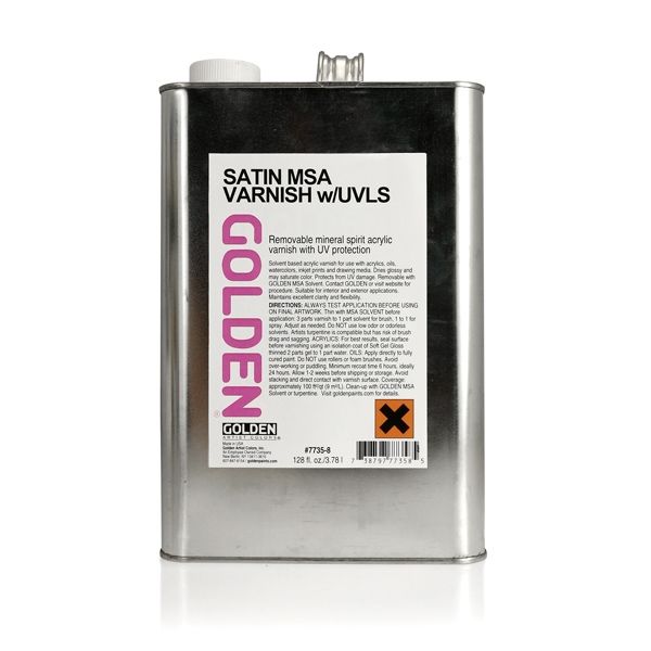 Golden Satin MSA Varnish With UVLS Gallon