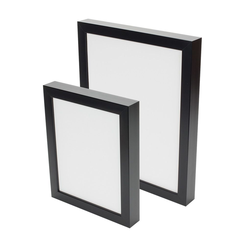 otham Black Deep Frames are sleek, gallery-quality deep frames