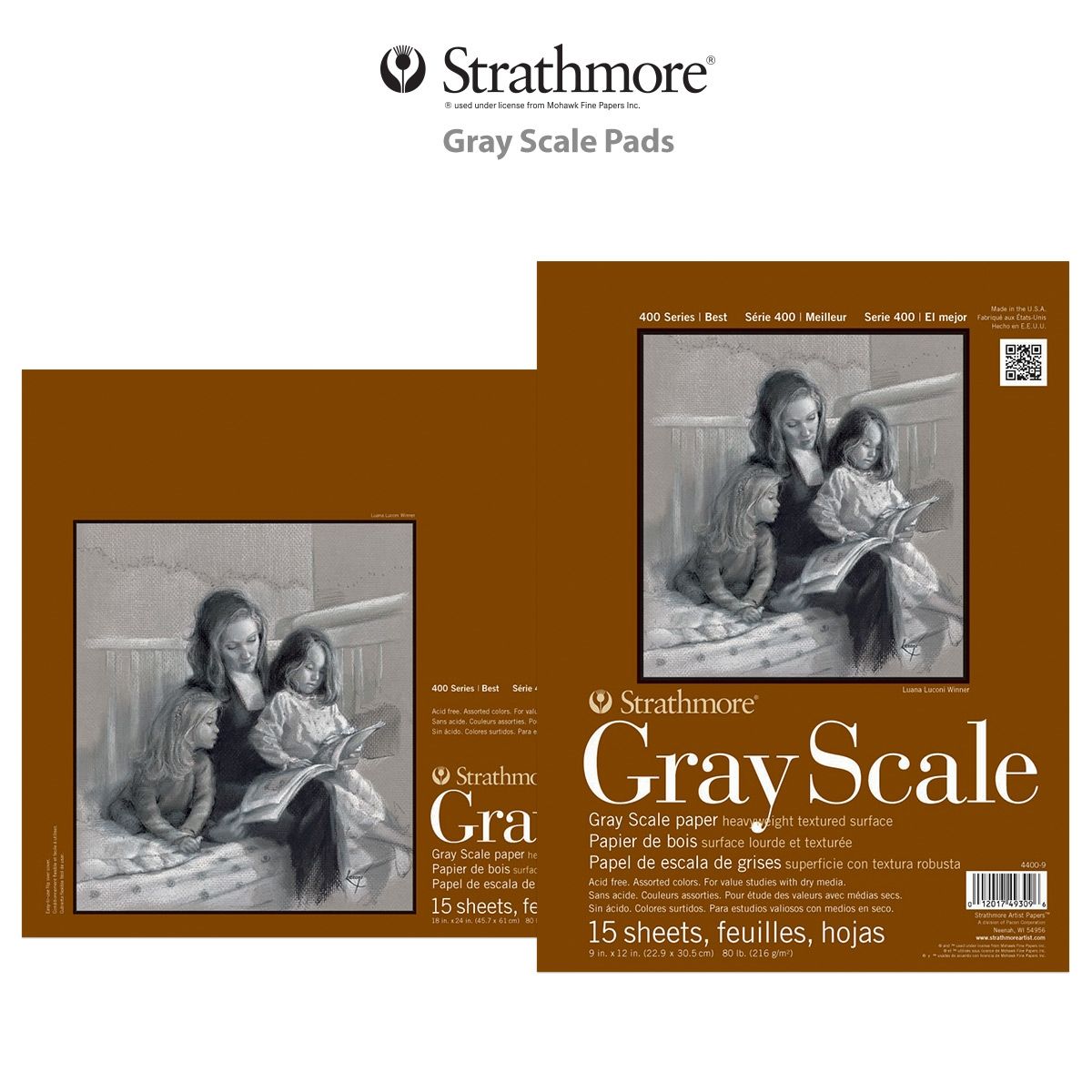 Strathmore 400 Series Gray Scale Pads