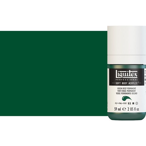 Liquitex Professional Soft Body Acrylic 2oz Deep Green Permanent